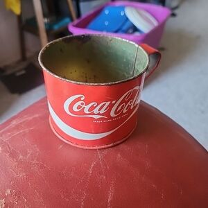 1970s Coca-Cola Drinking Cup Metal